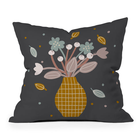 Hello Twiggs Spring in a Vase Throw Pillow