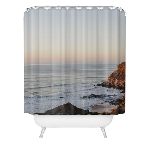 Hello Twiggs Sunset at the Beach Shower Curtain