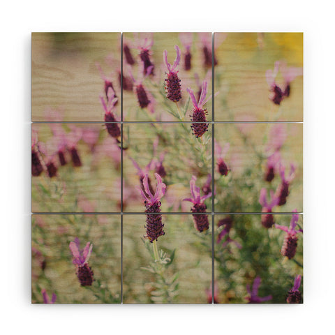 Hello Twiggs Sunset Lavender Wood Wall Mural