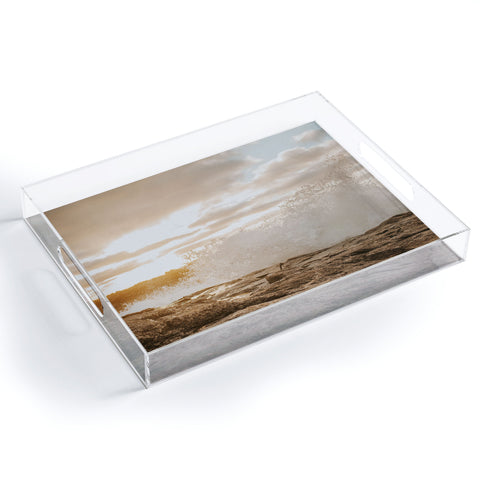 Hello Twiggs Sunset Rough Waves Acrylic Tray