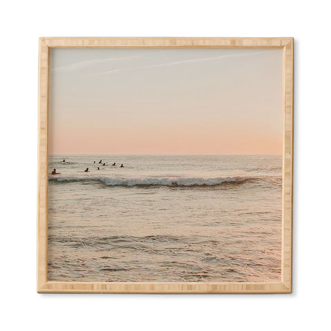Hello Twiggs Sunset Surfing Framed Wall Art