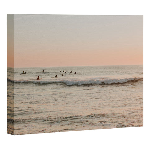 Hello Twiggs Sunset Surfing Art Canvas