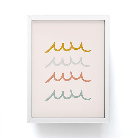 Hello Twiggs Surf Waves Framed Mini Art Print