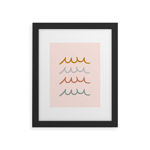 Hello Twiggs Surf Waves Framed Art Print