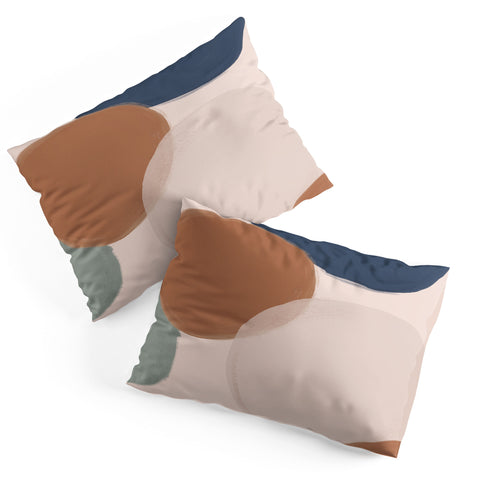 Hello Twiggs Terracotta Modern Abstract Pillow Shams