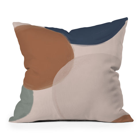 Hello Twiggs Terracotta Modern Abstract Throw Pillow