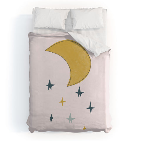 Hello Twiggs The Moon and the Stars Duvet Cover