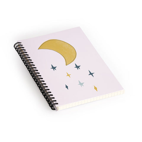 Hello Twiggs The Moon and the Stars Spiral Notebook