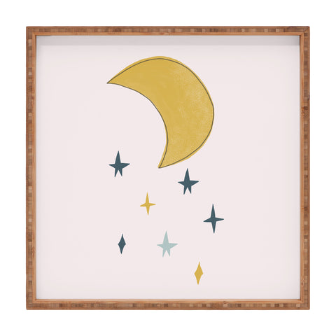 Hello Twiggs The Moon and the Stars Square Tray