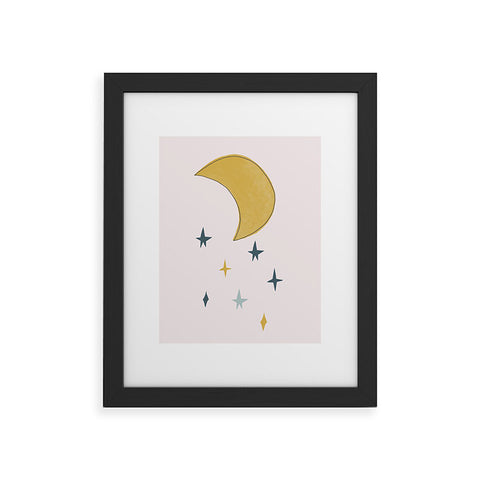 Hello Twiggs The Moon and the Stars Framed Art Print