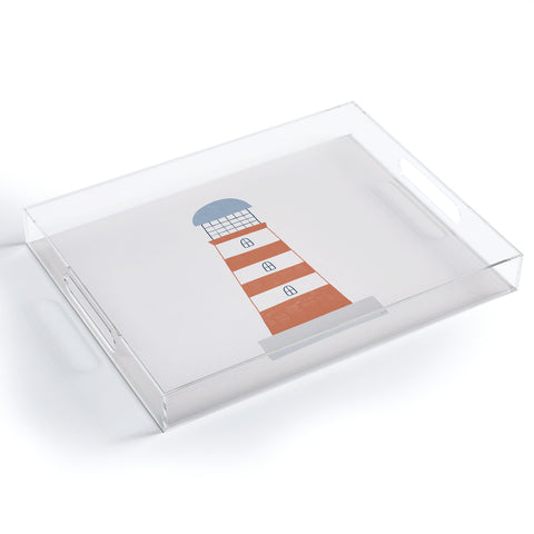 Hello Twiggs The Red Stripes Lighthouse Acrylic Tray