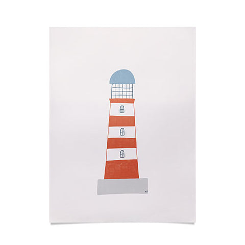 Hello Twiggs The Red Stripes Lighthouse Poster