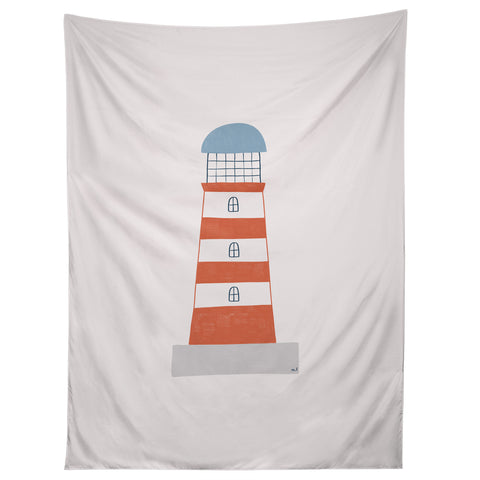 Hello Twiggs The Red Stripes Lighthouse Tapestry