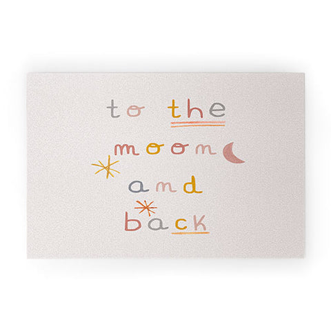 Hello Twiggs To the Moon and Back Welcome Mat