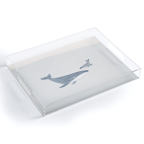Hello Twiggs Two Whales Acrylic Tray