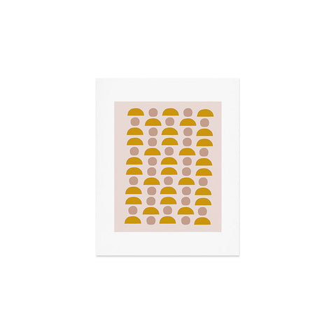Hello Twiggs Yellow Blush Shapes Art Print