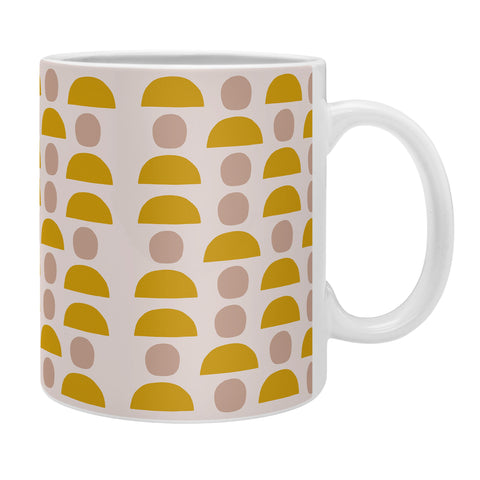 Hello Twiggs Yellow Blush Shapes Coffee Mug