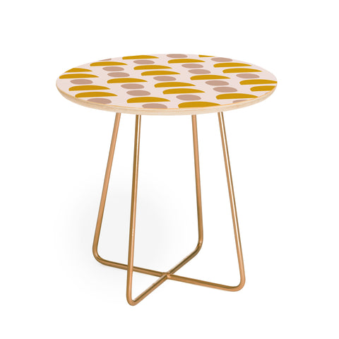 Hello Twiggs Yellow Blush Shapes Round Side Table