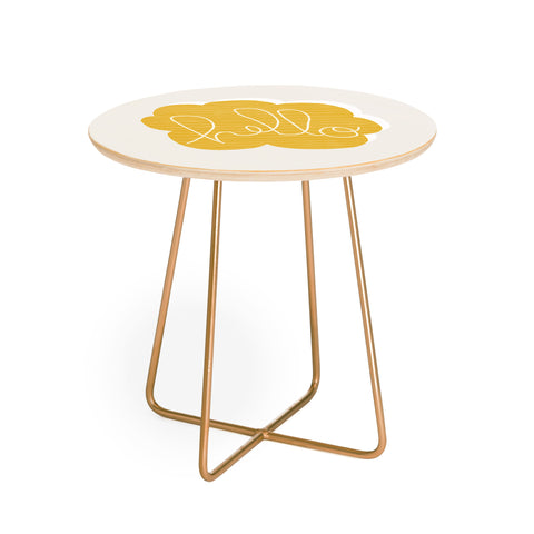 Hello Twiggs Yellow Hello Round Side Table