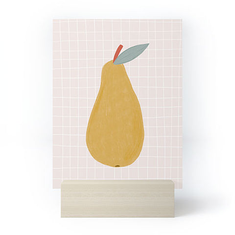 Hello Twiggs Yellow Pear Mini Art Print