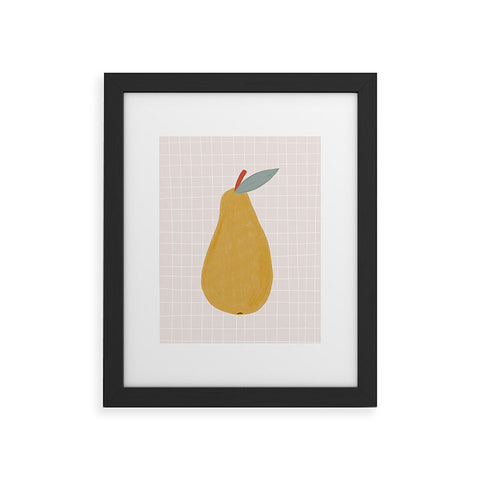 Hello Twiggs Yellow Pear Framed Art Print