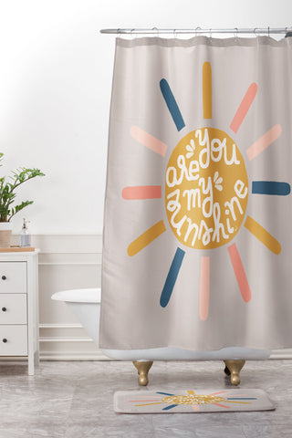 Hello Twiggs You are my sunny sunshine Shower Curtain And Mat