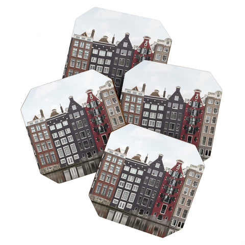 Henrike Schenk - Travel Photography Buildings In Amsterdam City Picture Dutch Canals Coaster Set
