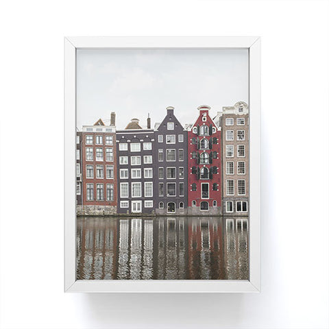 Henrike Schenk - Travel Photography Buildings In Amsterdam City Picture Dutch Canals Framed Mini Art Print