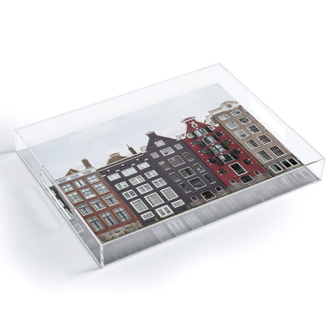 Henrike Schenk - Travel Photography Buildings In Amsterdam City Picture Dutch Canals Acrylic Tray