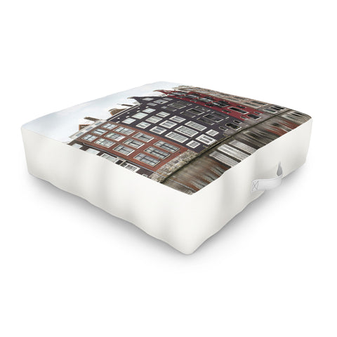 Henrike Schenk - Travel Photography Buildings In Amsterdam City Picture Dutch Canals Outdoor Floor Cushion