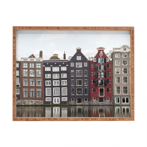 Henrike Schenk - Travel Photography Buildings In Amsterdam City Picture Dutch Canals Rectangular Tray