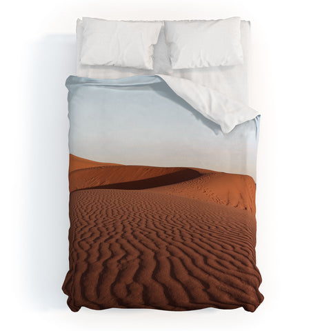 Henrike Schenk - Travel Photography Fine Desert Structures Photo Sahara Desert Morocco Duvet Cover