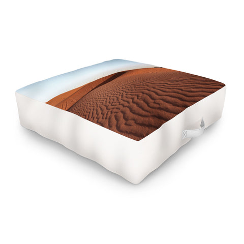 Henrike Schenk - Travel Photography Fine Desert Structures Photo Sahara Desert Morocco Outdoor Floor Cushion