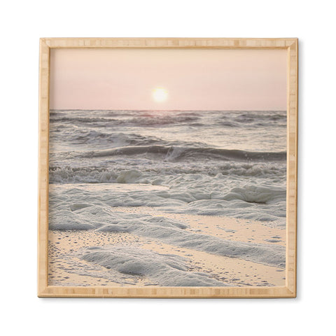 Henrike Schenk - Travel Photography Pastel Tones Ocean In Holland Framed Wall Art