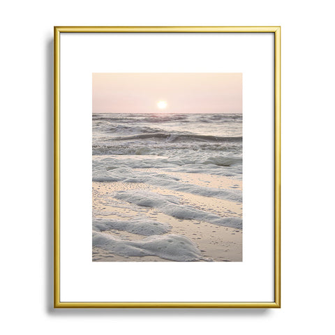 Henrike Schenk - Travel Photography Pastel Tones Ocean In Holland Metal Framed Art Print
