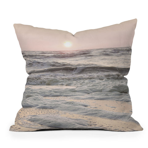 Henrike Schenk - Travel Photography Pastel Tones Ocean In Holland Throw Pillow