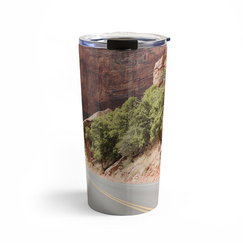 Henrike Schenk - Travel Photography Road Through Zion National Park Photo Colors Of Utah Landscape Travel Mug