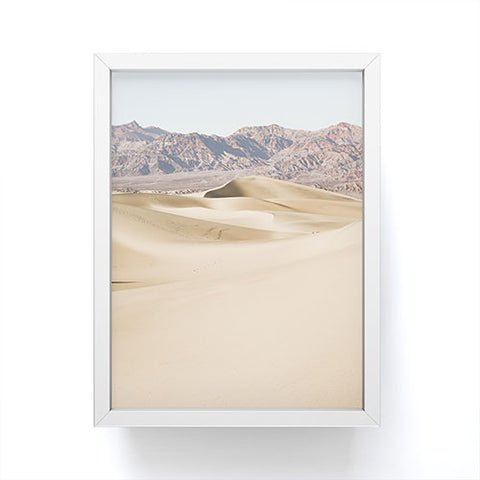 Henrike Schenk - Travel Photography Sand Dunes Of Death Valley National Park Framed Mini Art Print