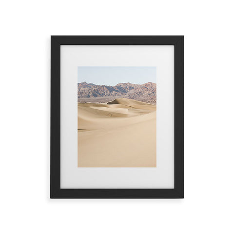 Henrike Schenk - Travel Photography Sand Dunes Of Death Valley National Park Framed Art Print