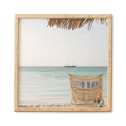 Henrike Schenk - Travel Photography Summer Holiday Beach Photo Aruba Island Ocean View Framed Wall Art
