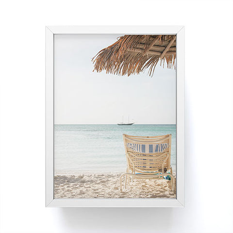 Henrike Schenk - Travel Photography Summer Holiday Beach Photo Aruba Island Ocean View Framed Mini Art Print