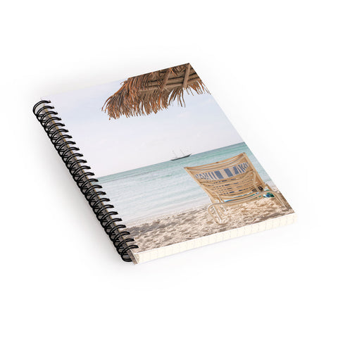 Henrike Schenk - Travel Photography Summer Holiday Beach Photo Aruba Island Ocean View Spiral Notebook