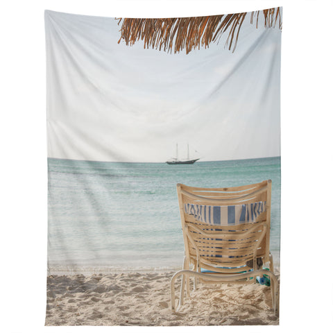 Henrike Schenk - Travel Photography Summer Holiday Beach Photo Aruba Island Ocean View Tapestry