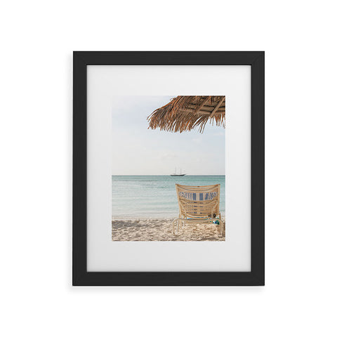 Henrike Schenk - Travel Photography Summer Holiday Beach Photo Aruba Island Ocean View Framed Art Print