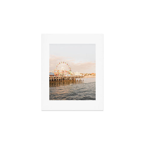 Henrike Schenk - Travel Photography Sunset At Santa Monica Pier Art Print