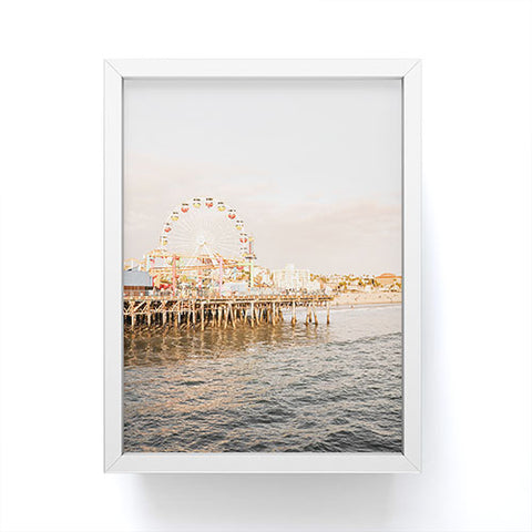 Henrike Schenk - Travel Photography Sunset At Santa Monica Pier Framed Mini Art Print