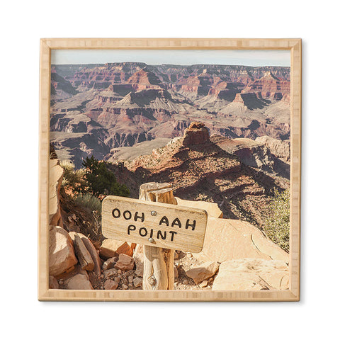 Henrike Schenk - Travel Photography Viewpoint Grand Canyon National Park Arizona Photo Framed Wall Art