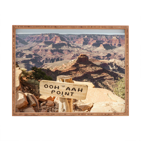 Henrike Schenk - Travel Photography Viewpoint Grand Canyon National Park Arizona Photo Rectangular Tray
