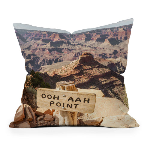 Henrike Schenk - Travel Photography Viewpoint Grand Canyon National Park Arizona Photo Throw Pillow