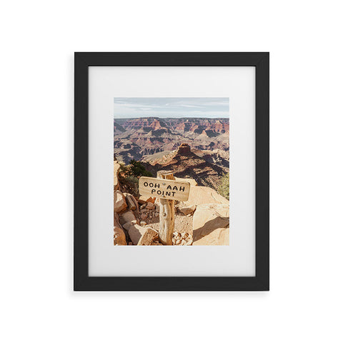 Henrike Schenk - Travel Photography Viewpoint Grand Canyon National Park Arizona Photo Framed Art Print